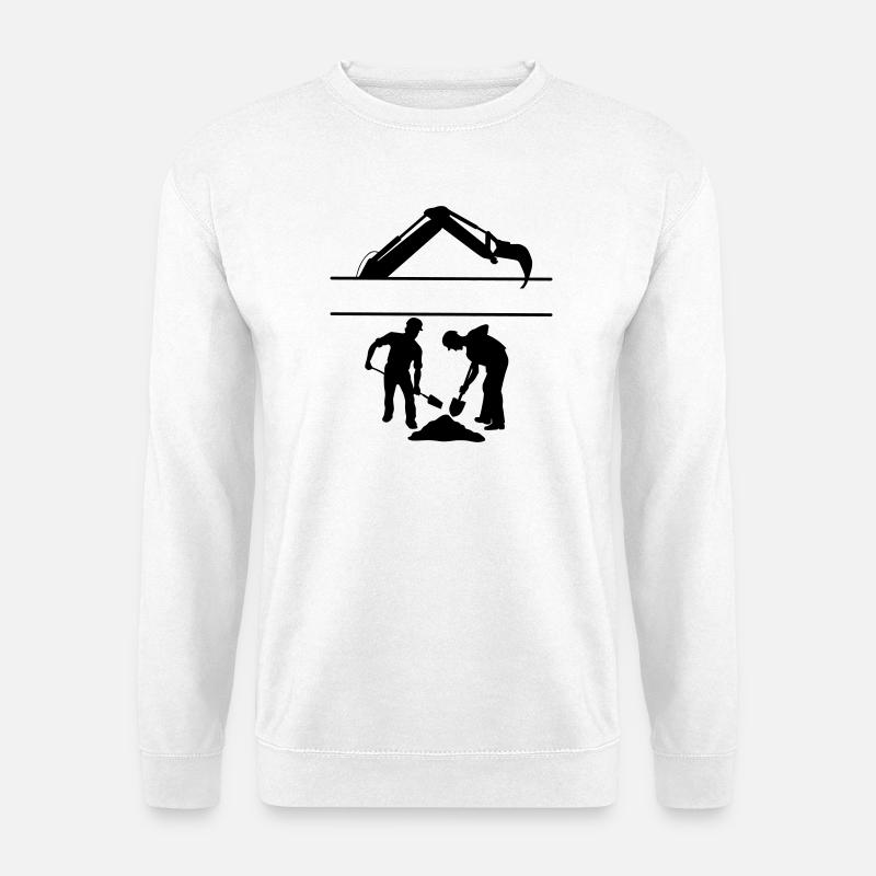 Groundworkers Custom – Digging Team - Unisex Sweatshirt - white