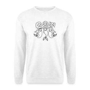 Meerjungfrauen - Unisex Pullover - Weiß - Vorne