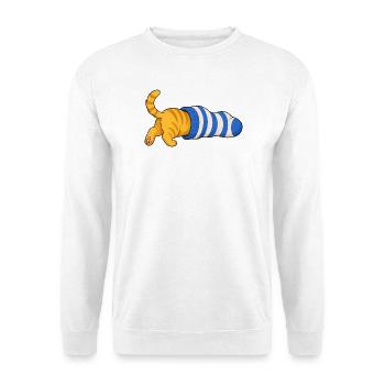 Chat dans la chaussette - Sweat-shirt Unisexe - blanc - Devant