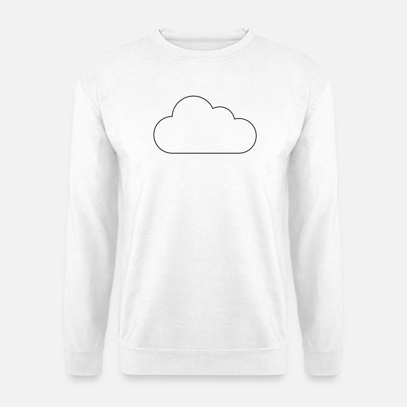 Wolkenumriss - Unisex Pullover - Weiß