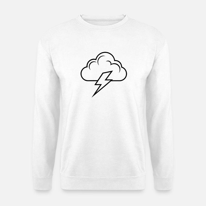 Cloud and Lightning - Unisex Sweatshirt - white