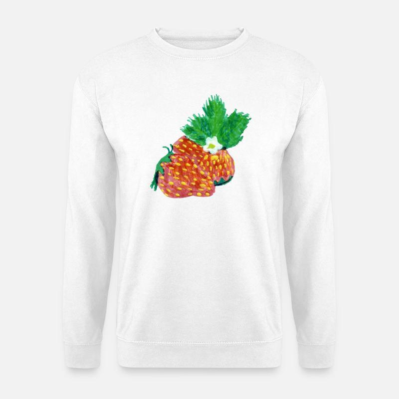 Erdbeeren Art - Unisex Pullover - Weiß