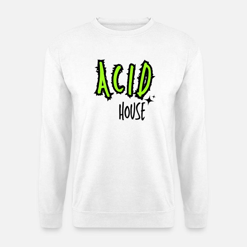 Acid House. - Unisex Pullover - Weiß
