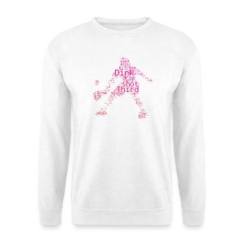 Pickleball player Idee für Pickleball Amateur Fans - Unisex Pullover - Weiß - Vorne