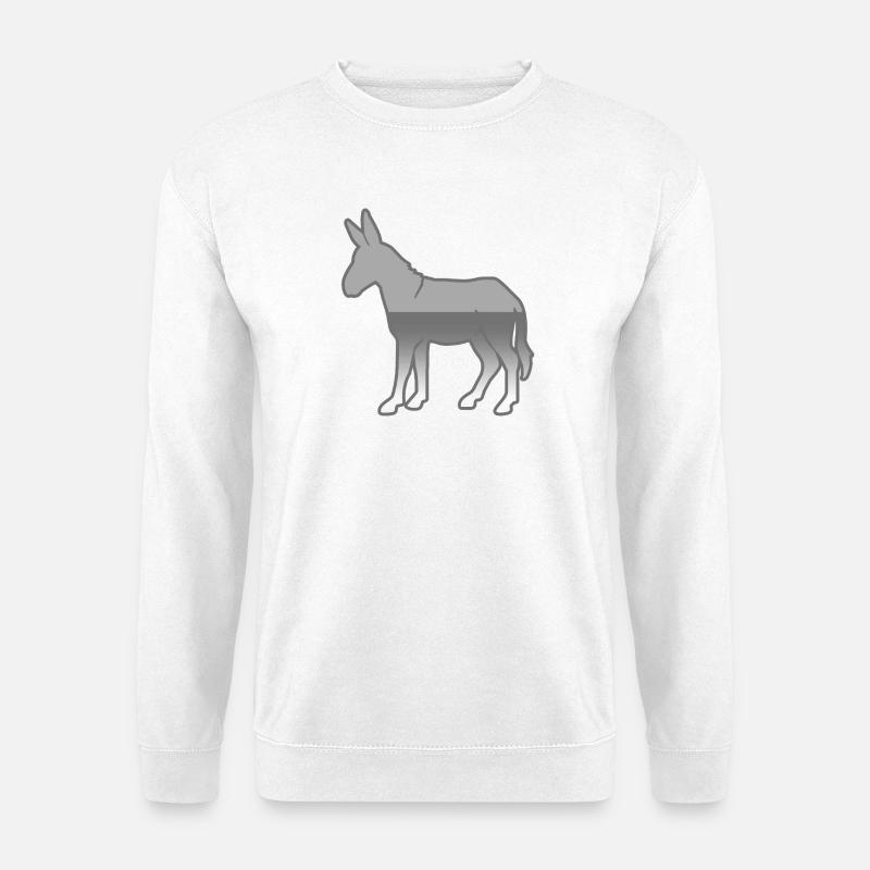 âne - Sweat-shirt Unisexe - blanc