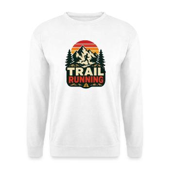 trail running - Unisex Sweatshirt - white - Front