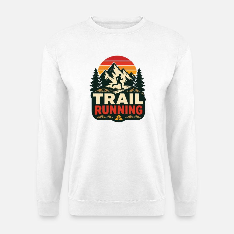 trail running - Unisex Sweatshirt - white