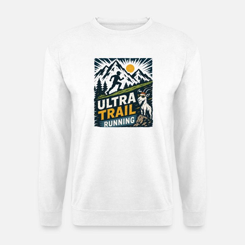 Ultra-Trailrunning - Unisex Pullover - Weiß