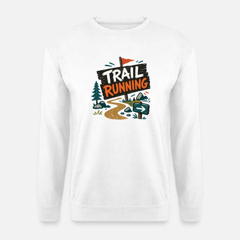 Trailrunning - Unisex Pullover - Weiß