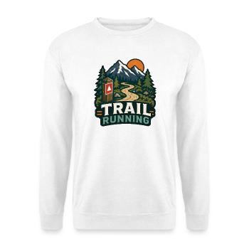 Trail Running - Unisex Sweatshirt - white - Front