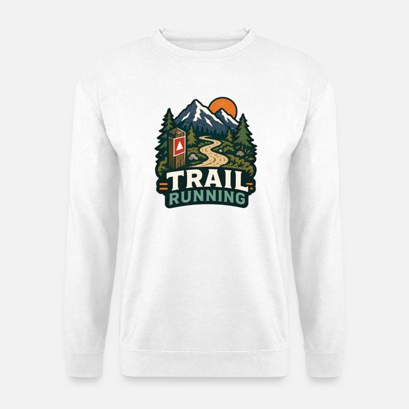 Trail running - Sweat-shirt Unisexe - blanc