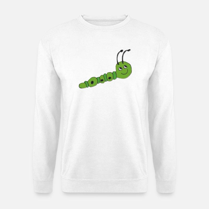 Caterpillar impressionism - Unisex Sweatshirt - white