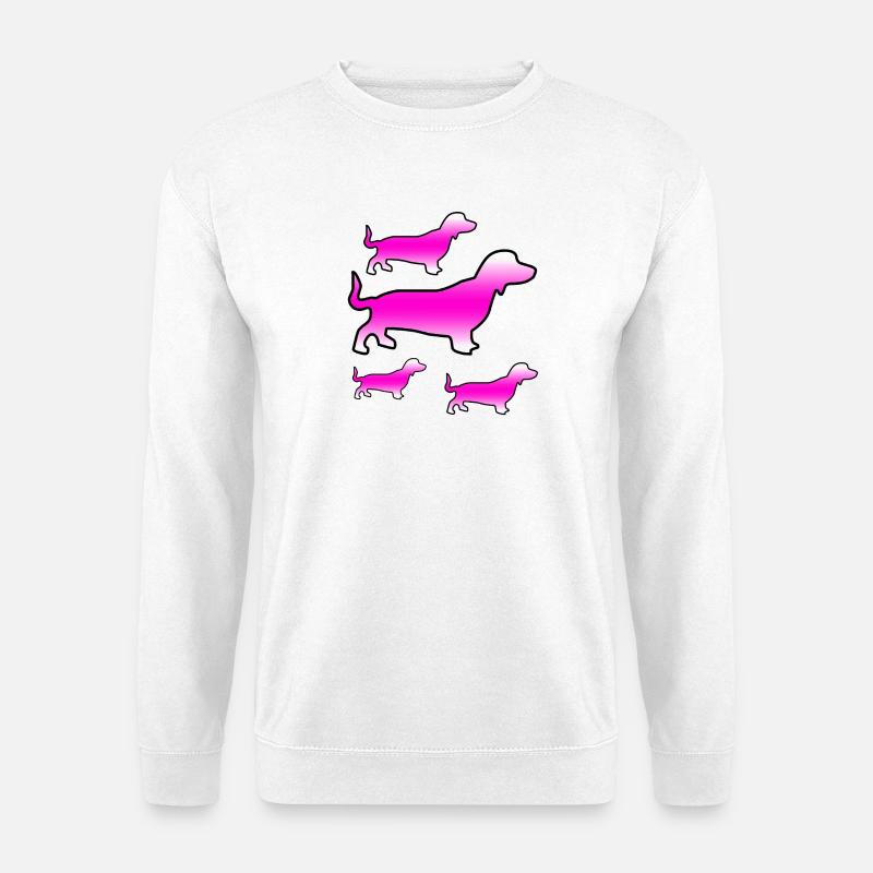 Dackel - Unisex Pullover - Weiß