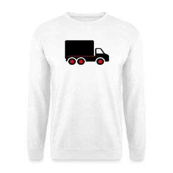 camion - Sweat-shirt Unisexe - blanc - Devant