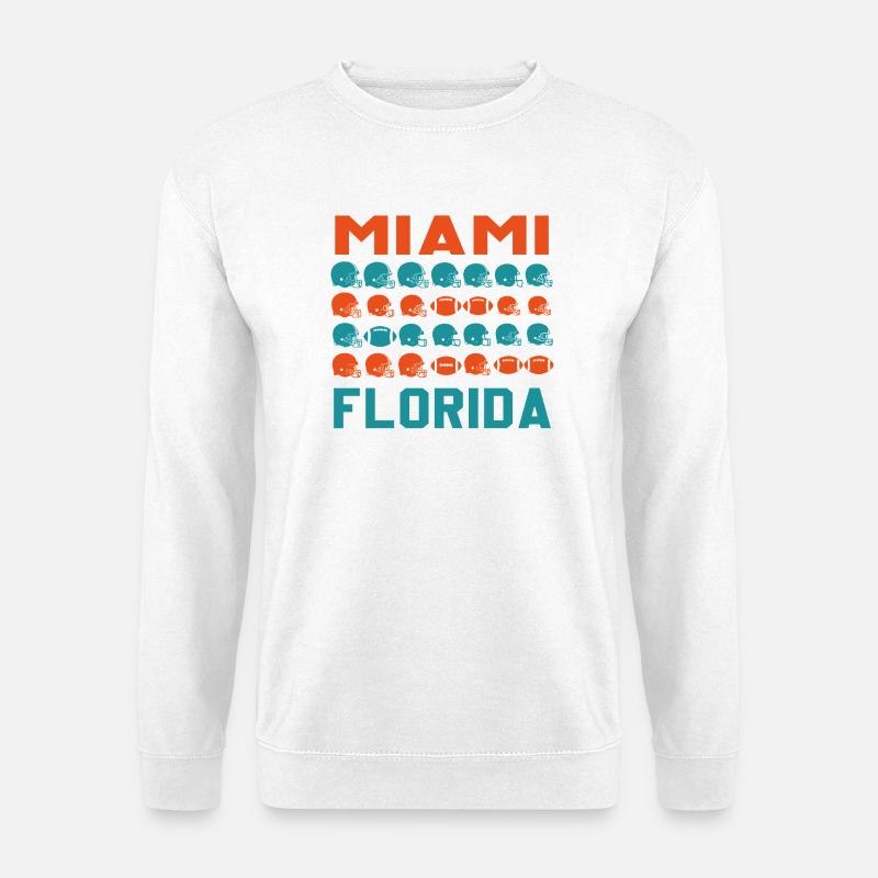 Miami Football Pop Art - Unisex Pullover - Weiß