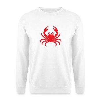 Krabbe - Unisex Pullover - Weiß - Vorne - Alina (178cm) & Michal (187cm)