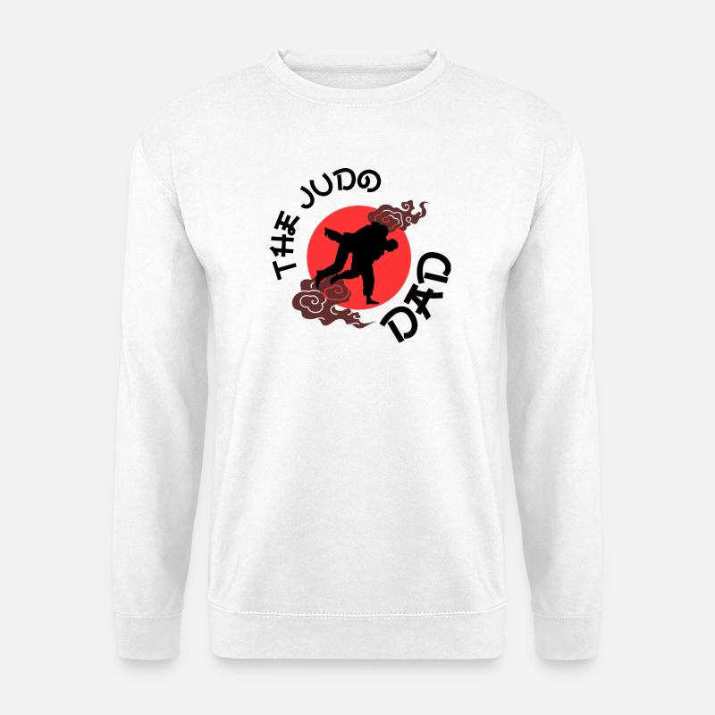 Der Judo-Vater - Unisex Pullover - Weiß