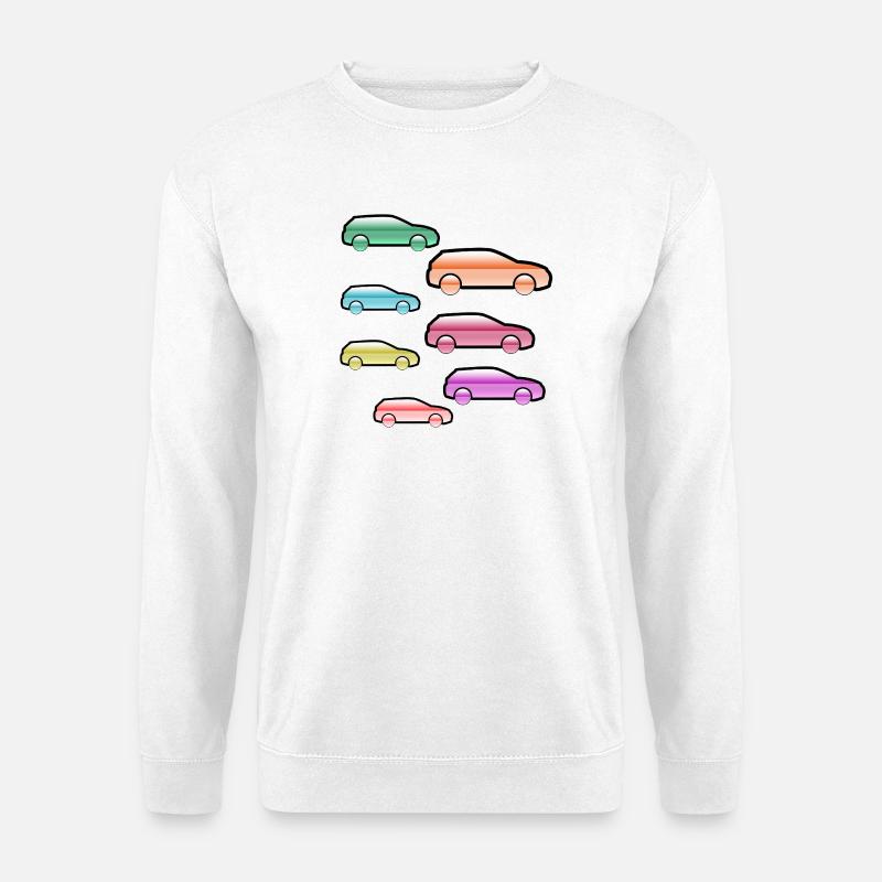 Autos - Unisex Pullover - Weiß