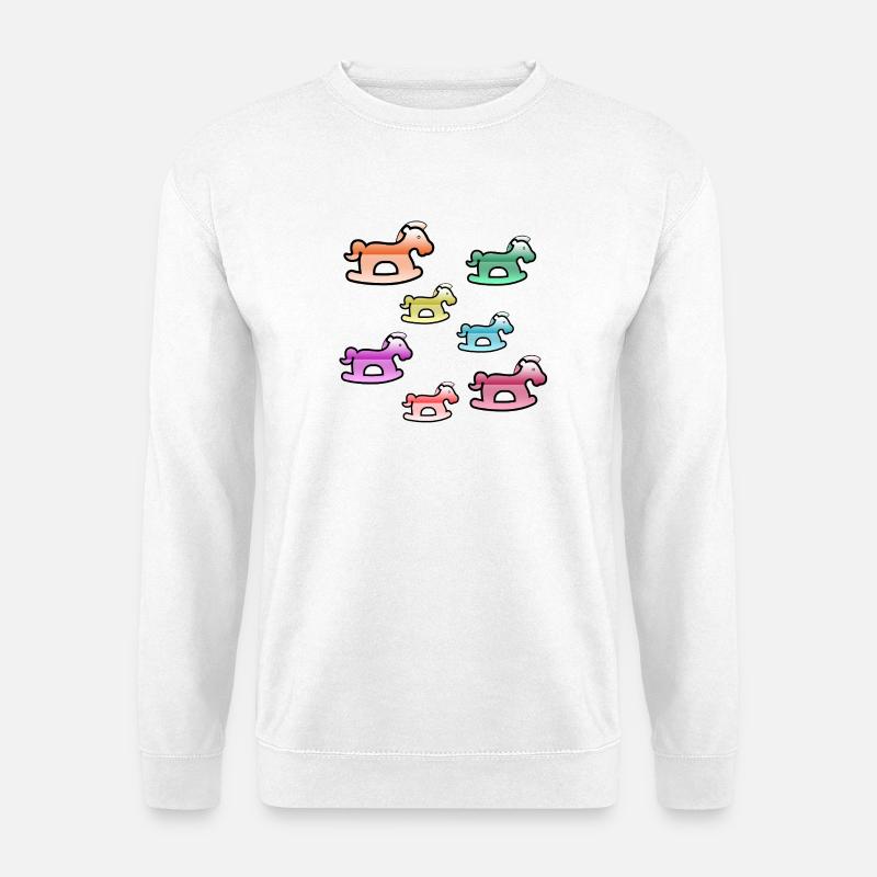 Chevaux - Sweat-shirt Unisexe - blanc