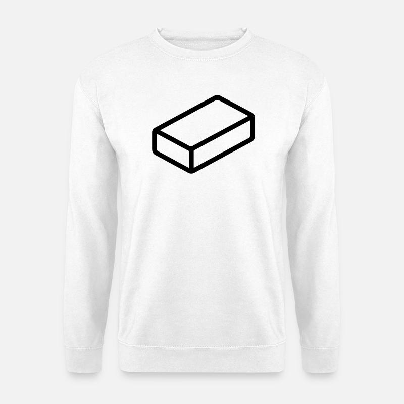 brique - Sweat-shirt Unisexe - blanc