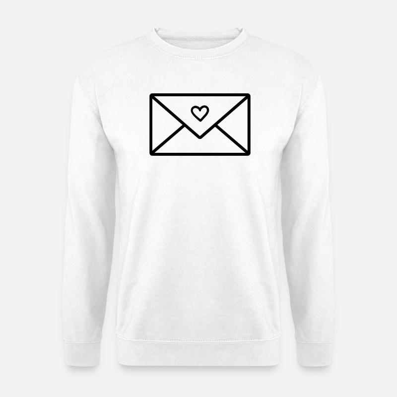 lettre d’amour - Sweat-shirt Unisexe - blanc