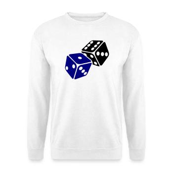 Blue Cube Minimal Design - Unisex Sweatshirt - white - Front
