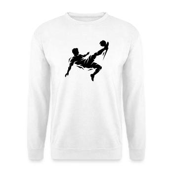 Footballeur Silhouette Footballeur - Sweat-shirt Unisexe - blanc - Devant