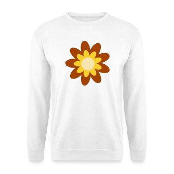 70er Jahre Blume Muster Hippie Geschenk - Unisex Pullover - Weiß - Vorne