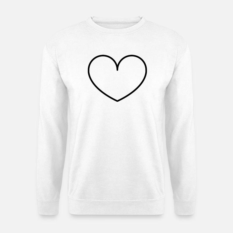 Heart - Unisex Sweatshirt - white