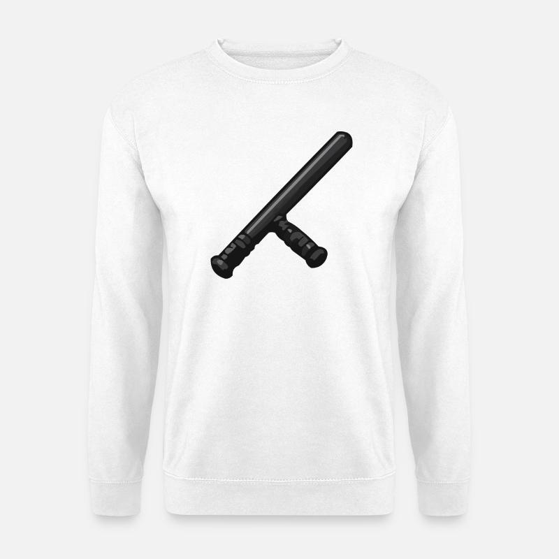 Dark Baton Graphic - Unisex Sweatshirt - white
