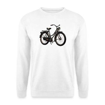 Vintage Bicycle Illustration City Bike - Unisex Sweatshirt - white - Front