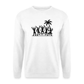 Icône de l’équipe de plage de fête - Sweat-shirt Unisexe - blanc - Devant