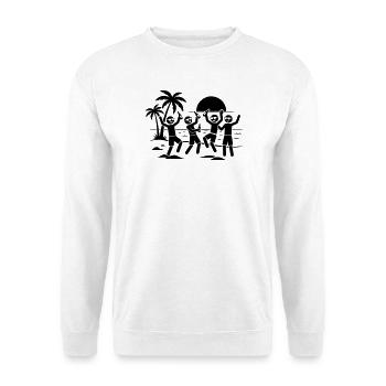 Fête de fin d’année à la plage - Sweat-shirt Unisexe - blanc - Devant