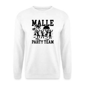 Malle Party Team Holiday - Unisex Sweatshirt - white - Front