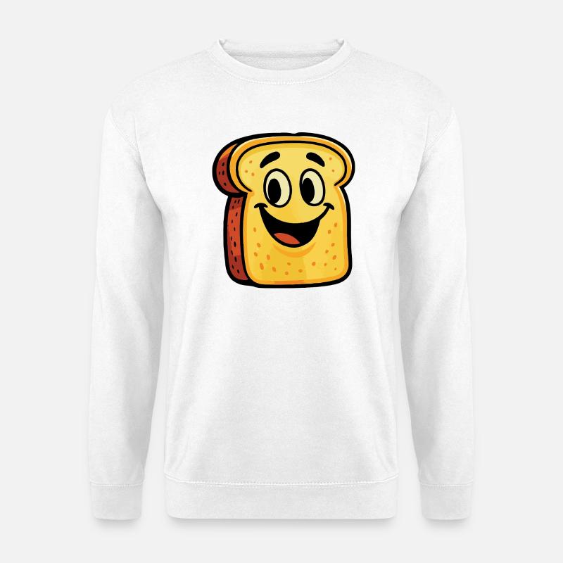 Kawaii Toast mit Rucksack - Unisex Pullover - Weiß