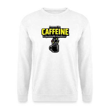 Chimie du café : Tasse de molécules de caféine - Sweat-shirt Unisexe - blanc - Devant