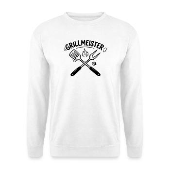 Grill Master BBQ Grilling Pitmaster Men - Unisex Sweatshirt - white - Front