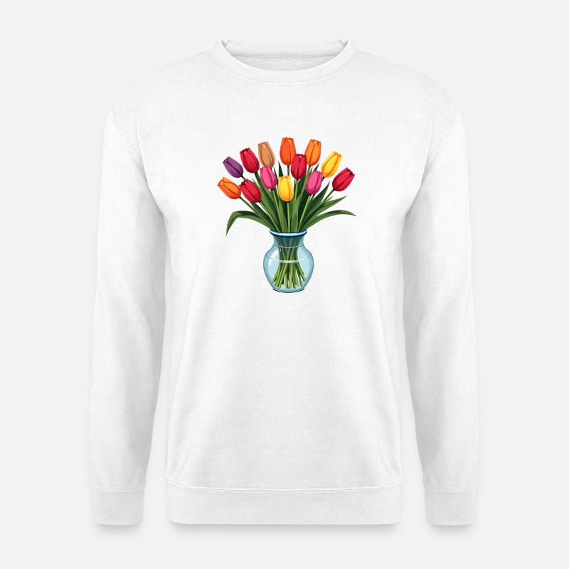 Tulips - Unisex Sweatshirt - white