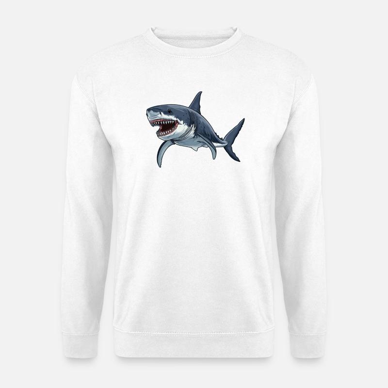 Megalodons Megalodon - Unisex Pullover - Weiß