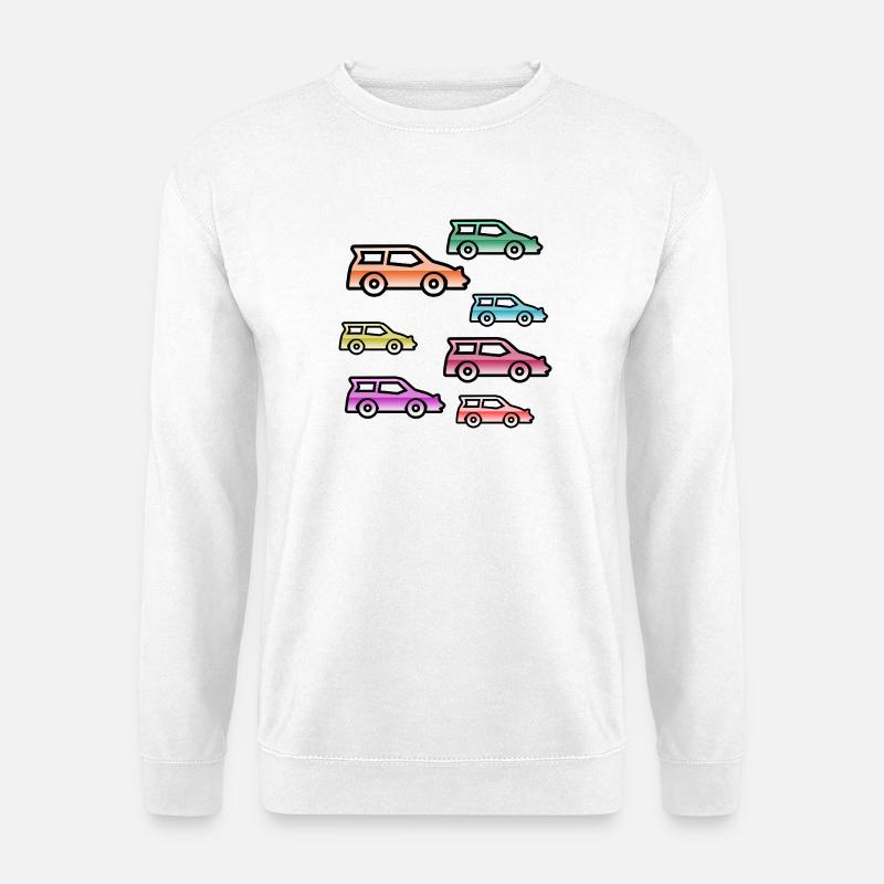 Autos - Unisex Pullover - Weiß