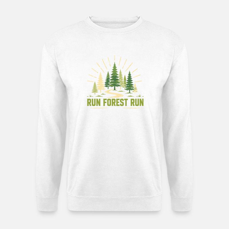 Trailrunning – Run Forest Run - Unisex Pullover - Weiß