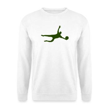 Dynamic Sport Silhouette Goalkeeper - Unisex Sweatshirt - white - Front