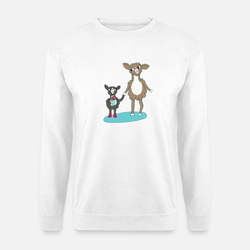 Lama Einschulung - Unisex Pullover - Weiß