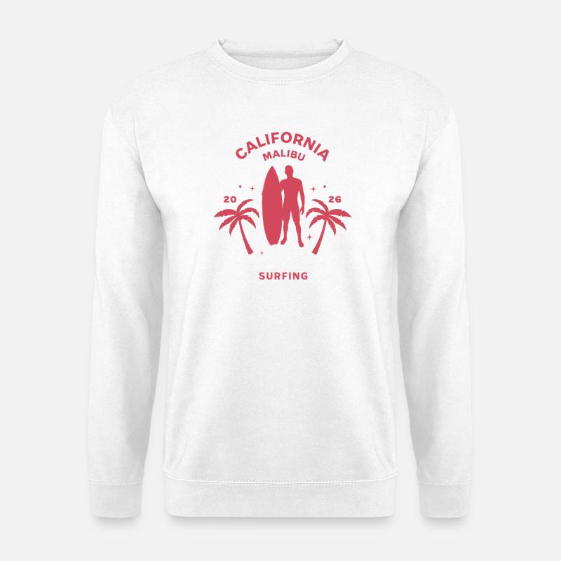 California Malibu Surfing - Unisex Pullover - Weiß