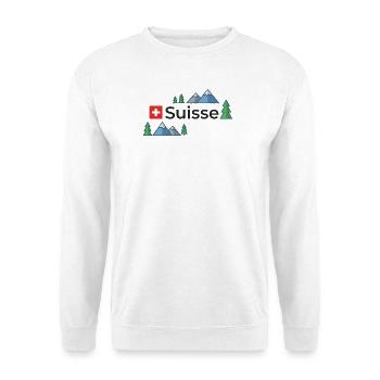 Suisse Suisse Suisse  - Sweat-shirt Unisexe - blanc - Devant