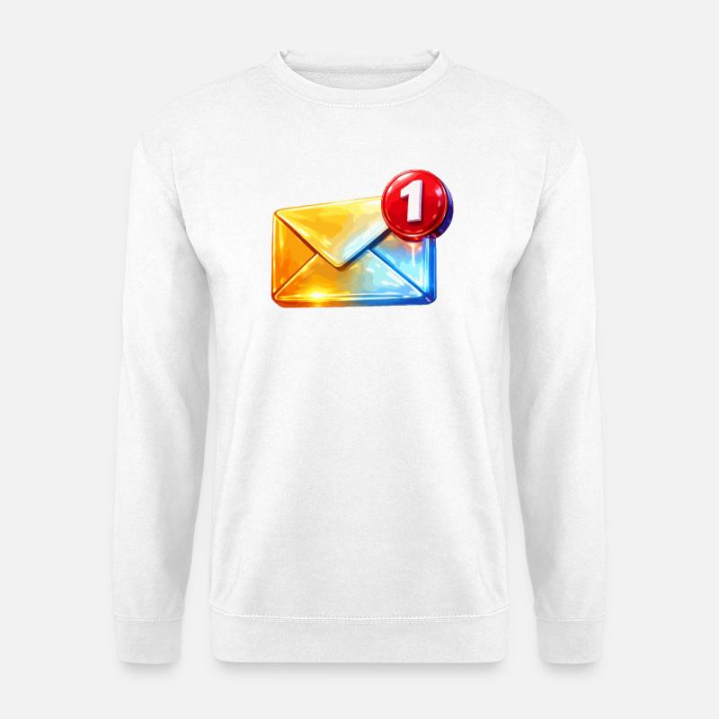 Erste Abzeichen-E-Mail - Unisex Pullover - Weiß