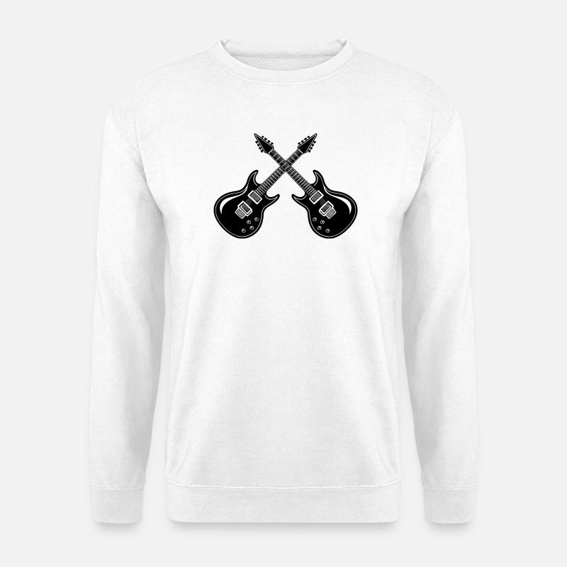 Electric Guitar - Unisex Sweatshirt - white