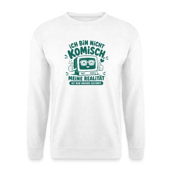 Nerd Realität Anders Gecodet - Unisex Pullover - Weiß - Vorne