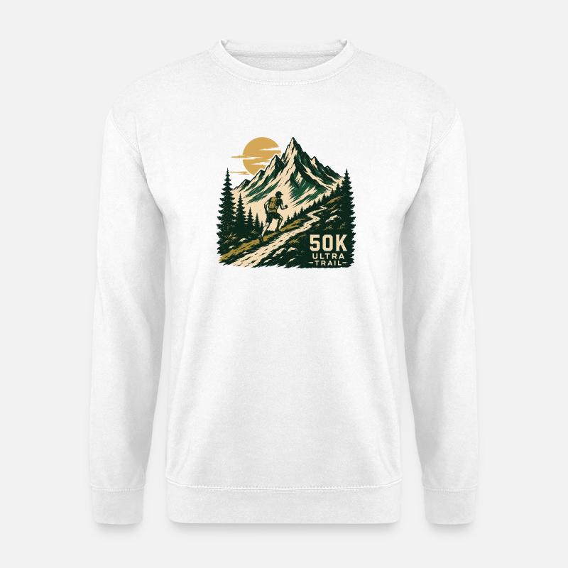Trailrunning – Ultra Trail - Unisex Pullover - Weiß