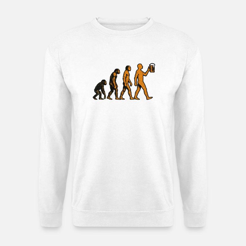 Evolution Beer - Unisex Sweatshirt - white